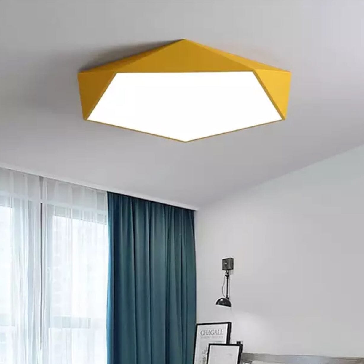 Geometric Ceiling Light | Dimmable LED Flush Mount
