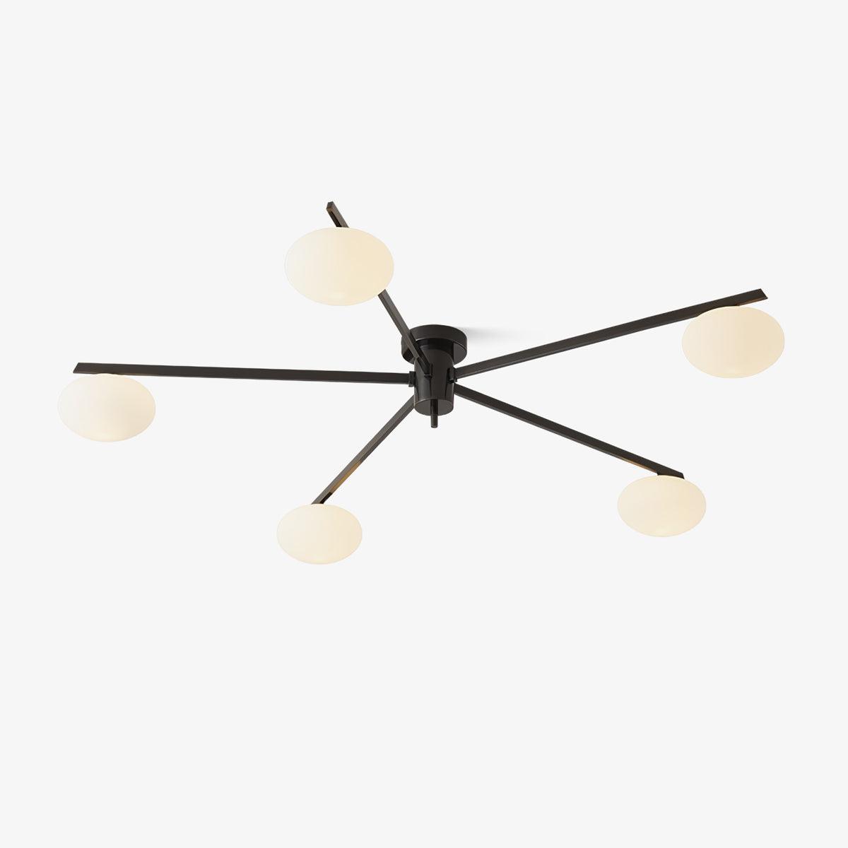 Modern Globe Ceiling Light Semi Flush for Low Ceilings
