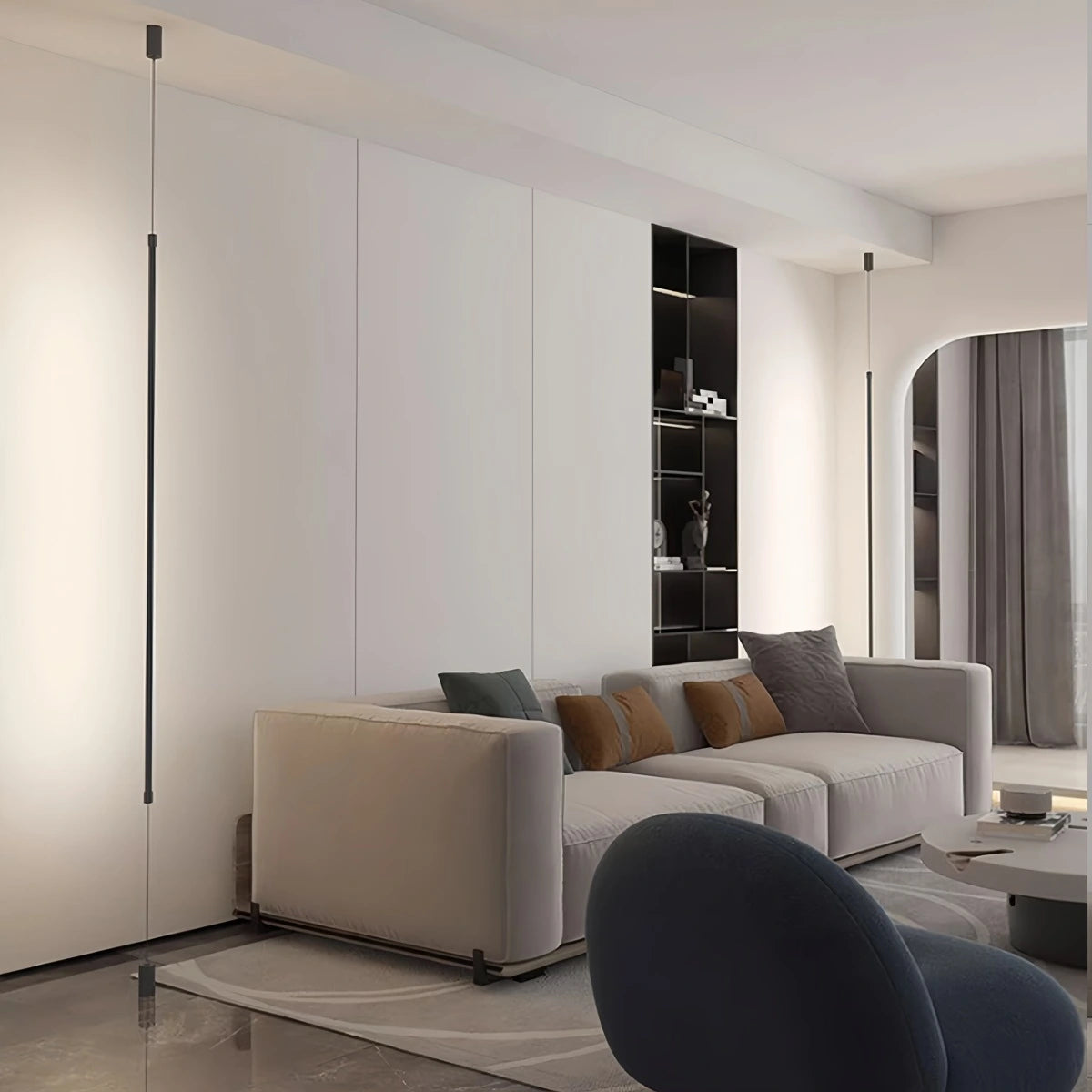 Floor To Ceiling Lamp | Minimalist Vertical Lighting