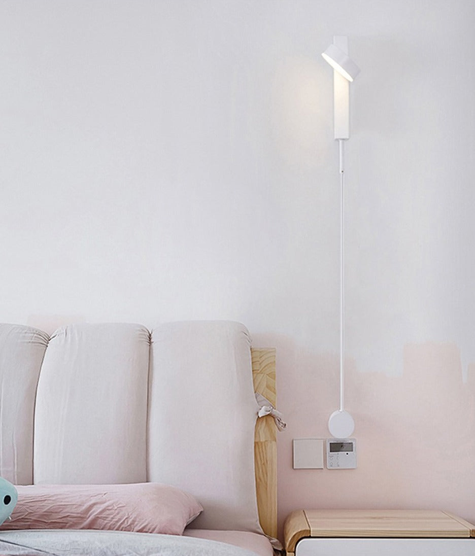 Wall Light | Adjustable Swivel Head Task Lighting For Bedroom Living Room Hallway
