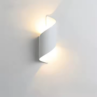 Spiral LED Wall Light | Modern Up Down Sconce For Hallway Bedroom
