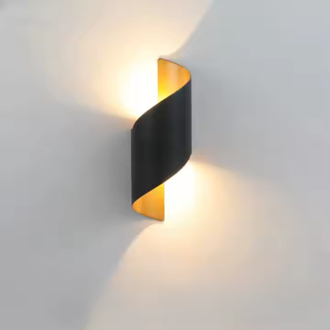 Spiral LED Wall Light | Modern Up Down Sconce For Hallway Bedroom