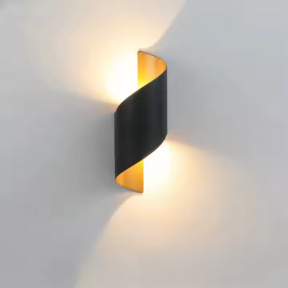Spiral LED Wall Light | Modern Up Down Sconce For Hallway Bedroom