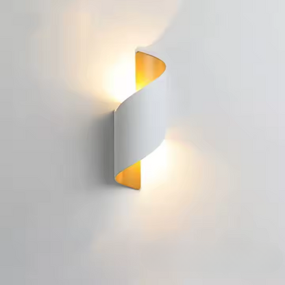 Spiral LED Wall Light | Modern Up Down Sconce For Hallway Bedroom