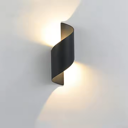 Spiral LED Wall Light | Modern Up Down Sconce For Hallway Bedroom