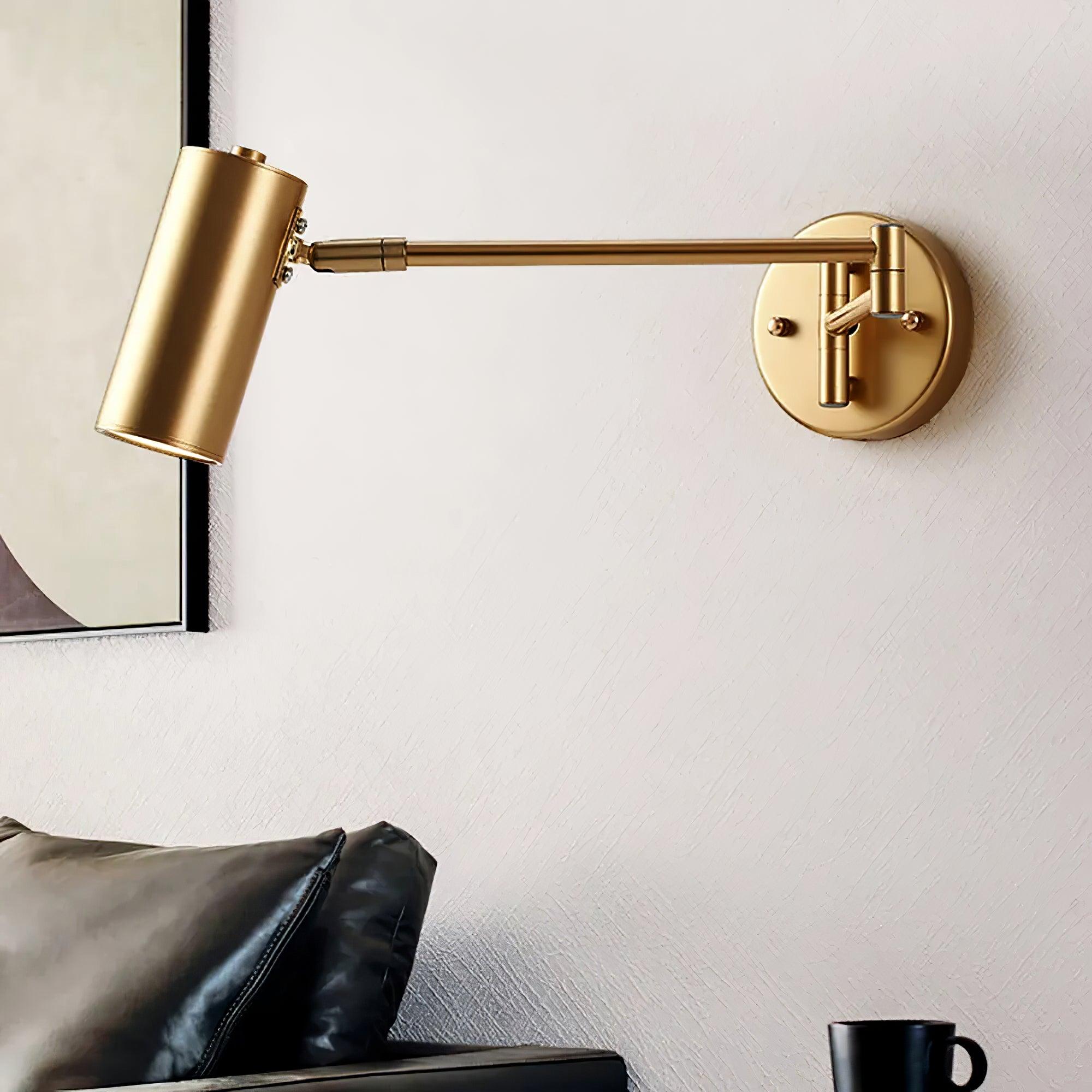 Adjustable Swing Arm Wall Light | Reading Spotlight For Bedroom Office