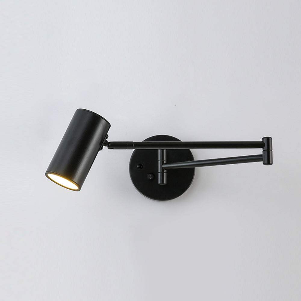 Adjustable Swing Arm Wall Light | Reading Spotlight For Bedroom Office