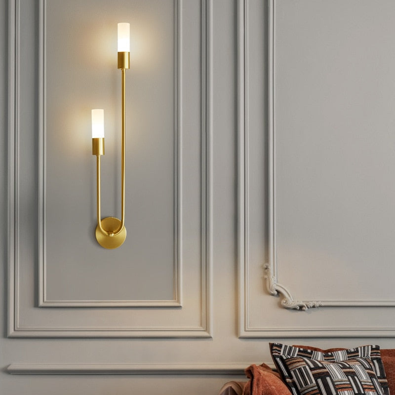 Minimalist Wall Sconce | Double Tube Design For Bedroom Living Room Hallway