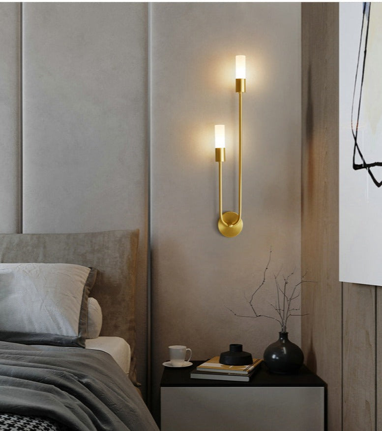 Minimalist Wall Sconce | Double Tube Design For Bedroom Living Room Hallway