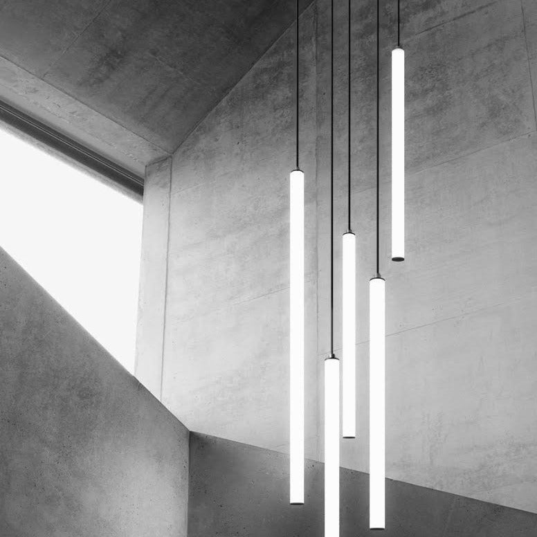 Cylinder Pendant Light | Minimalist Tube Hanging Light For Living Room Bedroom Hallway