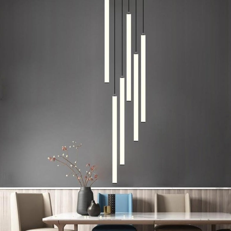 Cylinder Pendant Light | Minimalist Tube Hanging Light For Living Room Bedroom Hallway