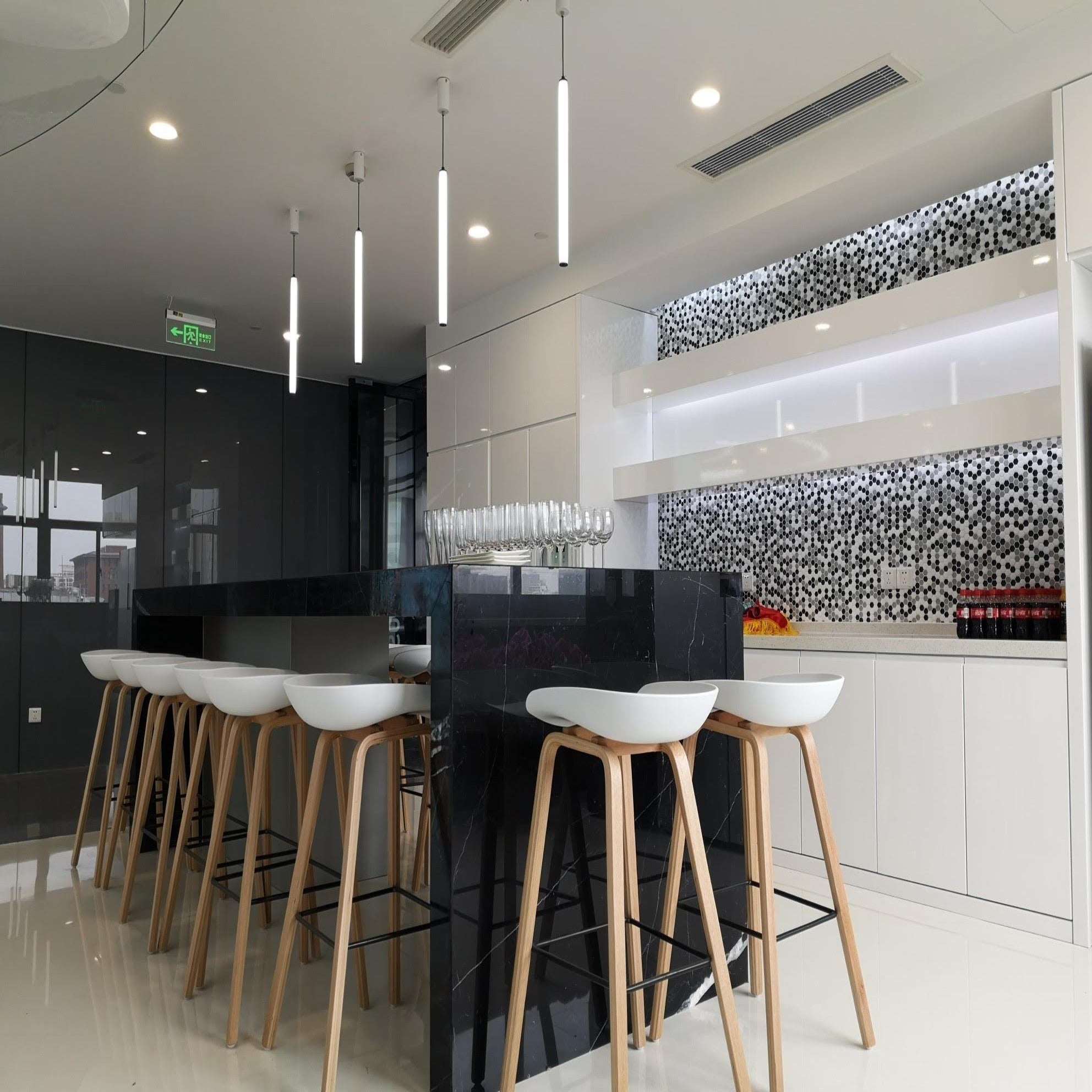 Cylinder Pendant Light | Minimalist Tube Hanging Light For Living Room Bedroom Hallway