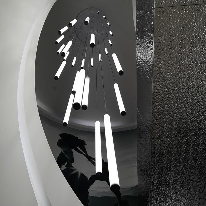 Cylinder Pendant Light | Minimalist Tube Hanging Light For Living Room Bedroom Hallway