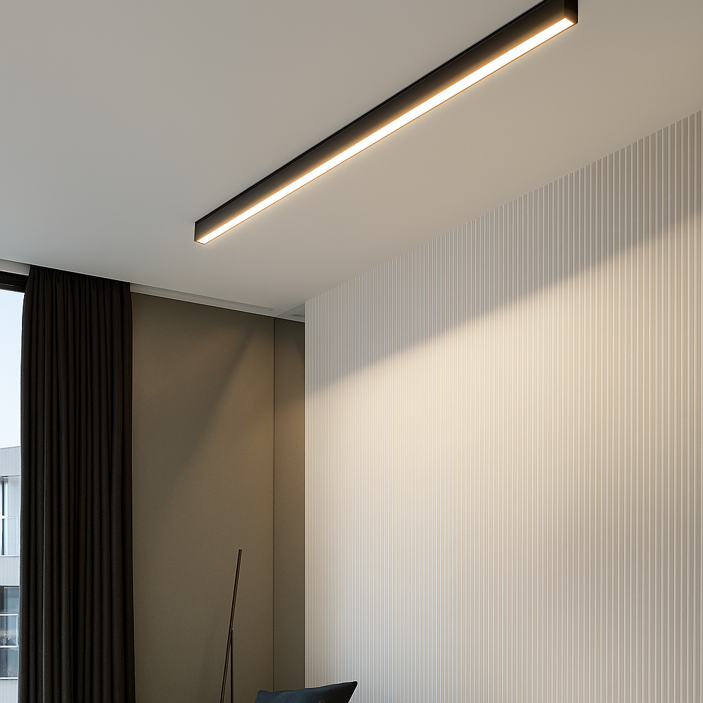 Linear LED Ceiling Light | Minimalist Flush Mount
