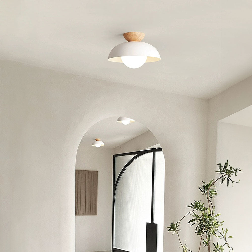 Ceiling Light | Modern Semi Flush Dome Shade Lighting