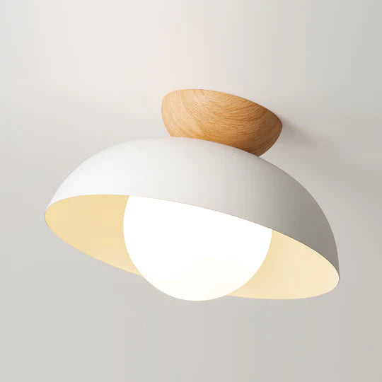 Ceiling Light | Modern Semi Flush Dome Shade Lighting