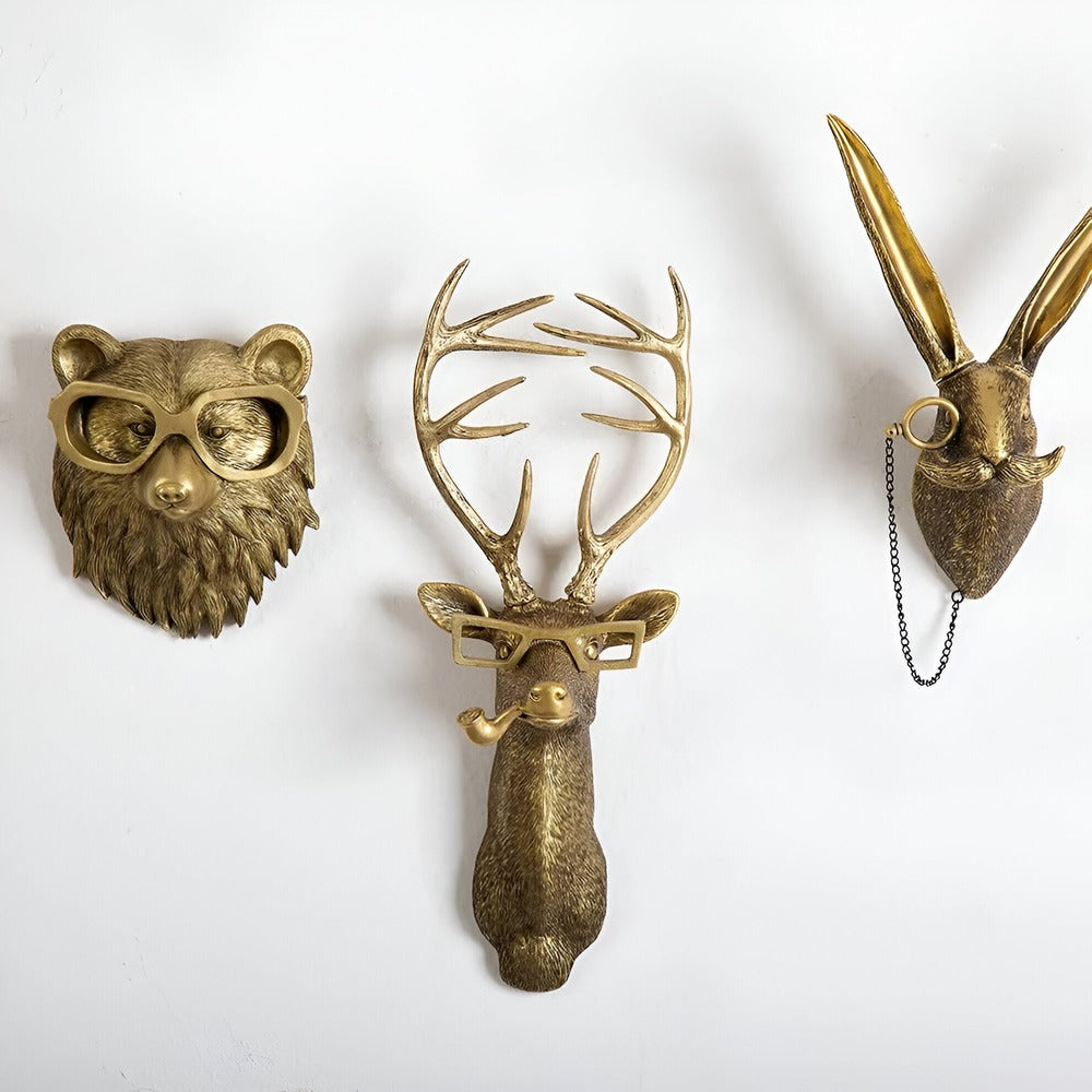 Animal Head Wall Hook | Decorative Coat And Key Holder