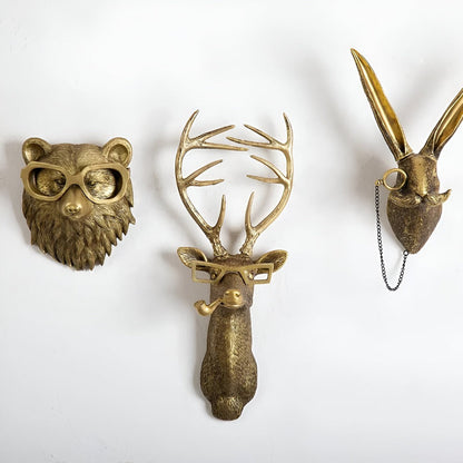 Animal Head Wall Hook | Decorative Coat And Key Holder