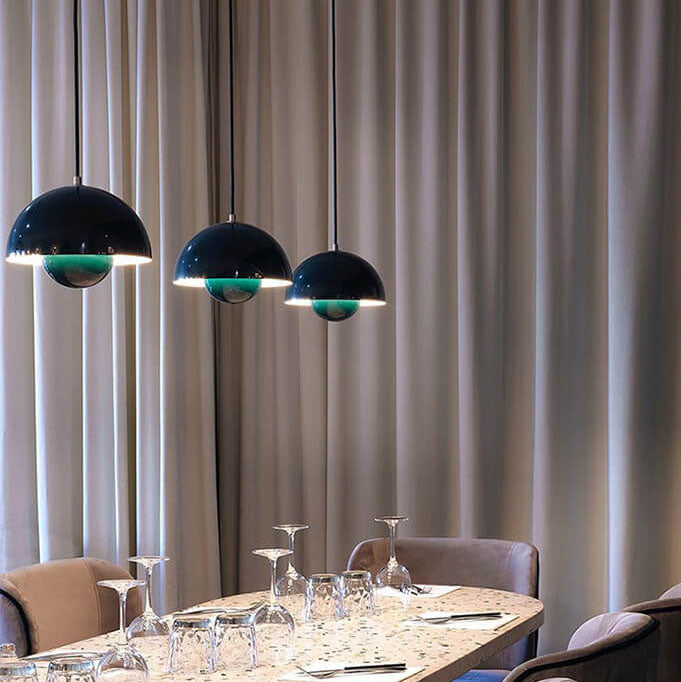 Nordic Dome Pendant Light | Adjustable Height For Dining Room And Living Room