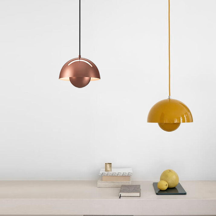 Nordic Dome Pendant Light | Adjustable Height For Dining Room And Living Room