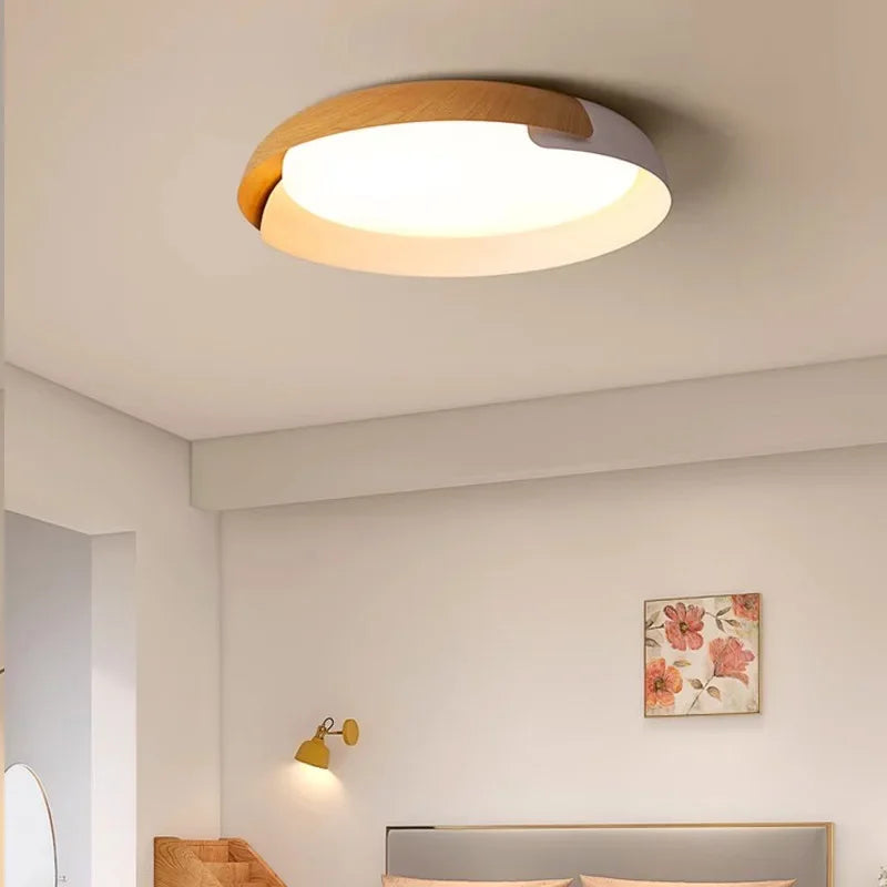 Scandinavian LED Ceiling Light | Minimalist Flush Mount For Bedroom And Living Room