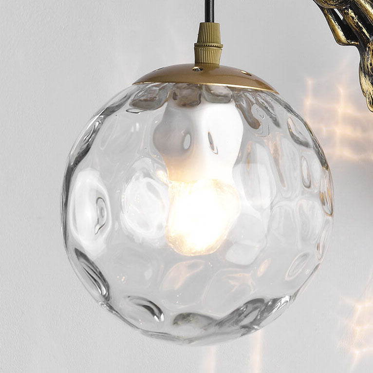Vintage Globe Wall Sconce | Mermaid Glass