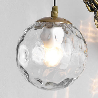 Vintage Globe Wall Sconce | Mermaid Glass