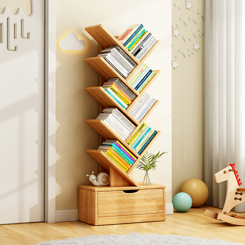 Contemporary Creative Rectangular Wood Board Tier Bookshelves