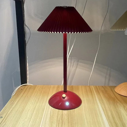 Scandinavian Rechargeable Pleated Table Lamp