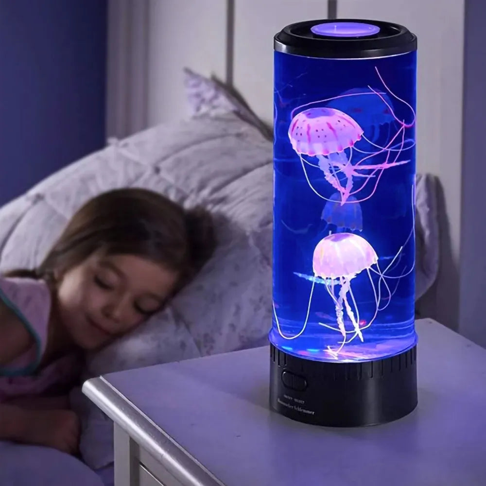 Jellyfish LED Night Light Color Changing | Sensory Mood Table Lamp