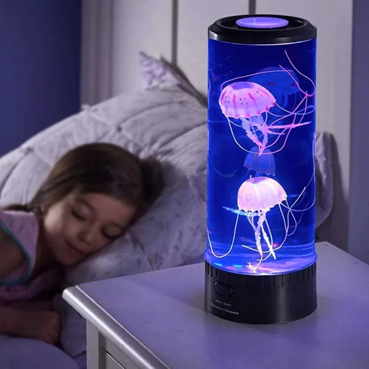 Jellyfish LED Night Light Color Changing | Sensory Mood Table Lamp