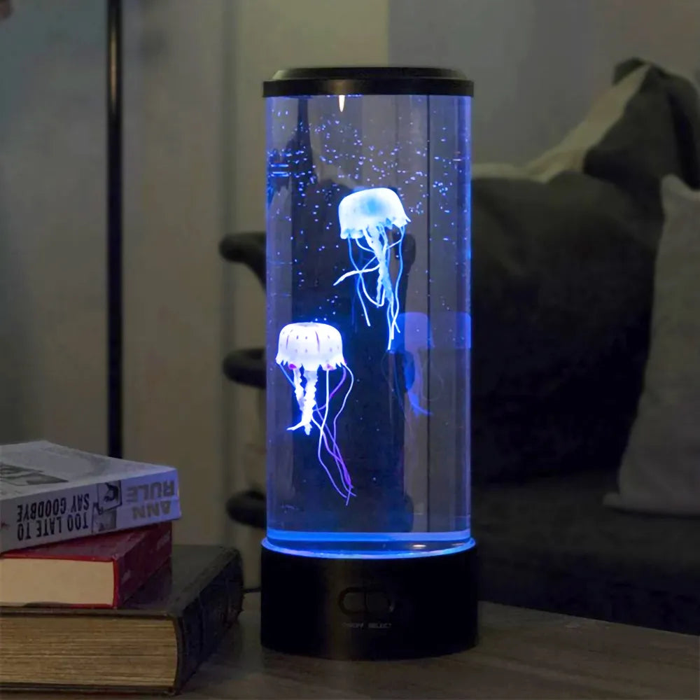 Jellyfish LED Night Light Color Changing | Sensory Mood Table Lamp