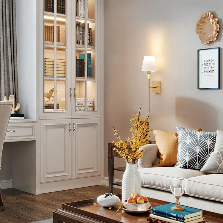 Rechargeable Wireless Wall Lights Set Of 2 | LED With Shades For Indoor