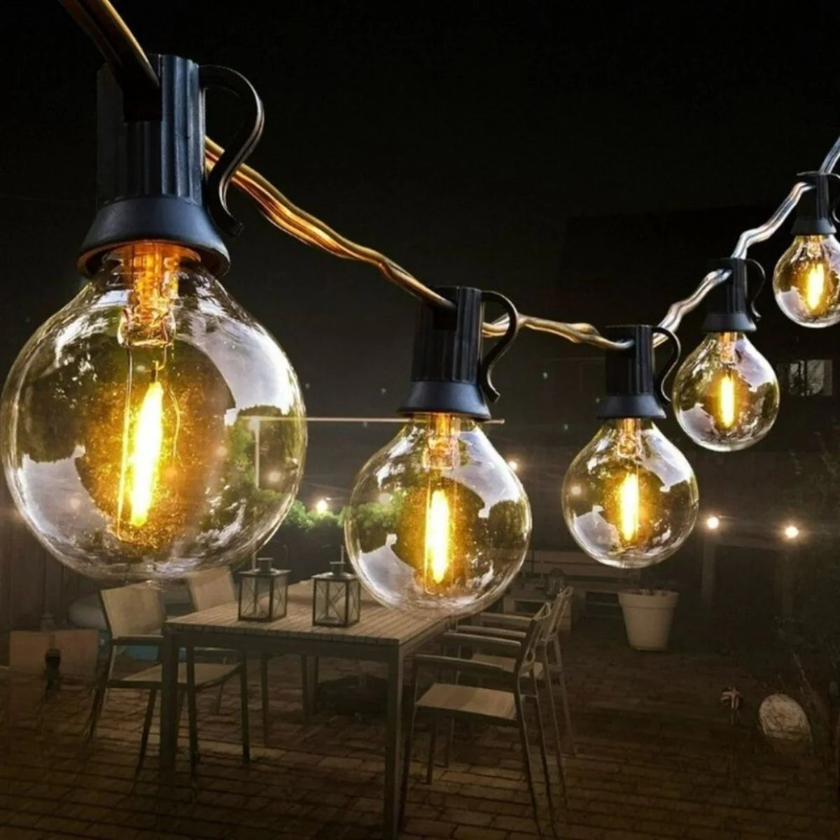 Solar String Lights | Outdoor Garden Patio Lighting