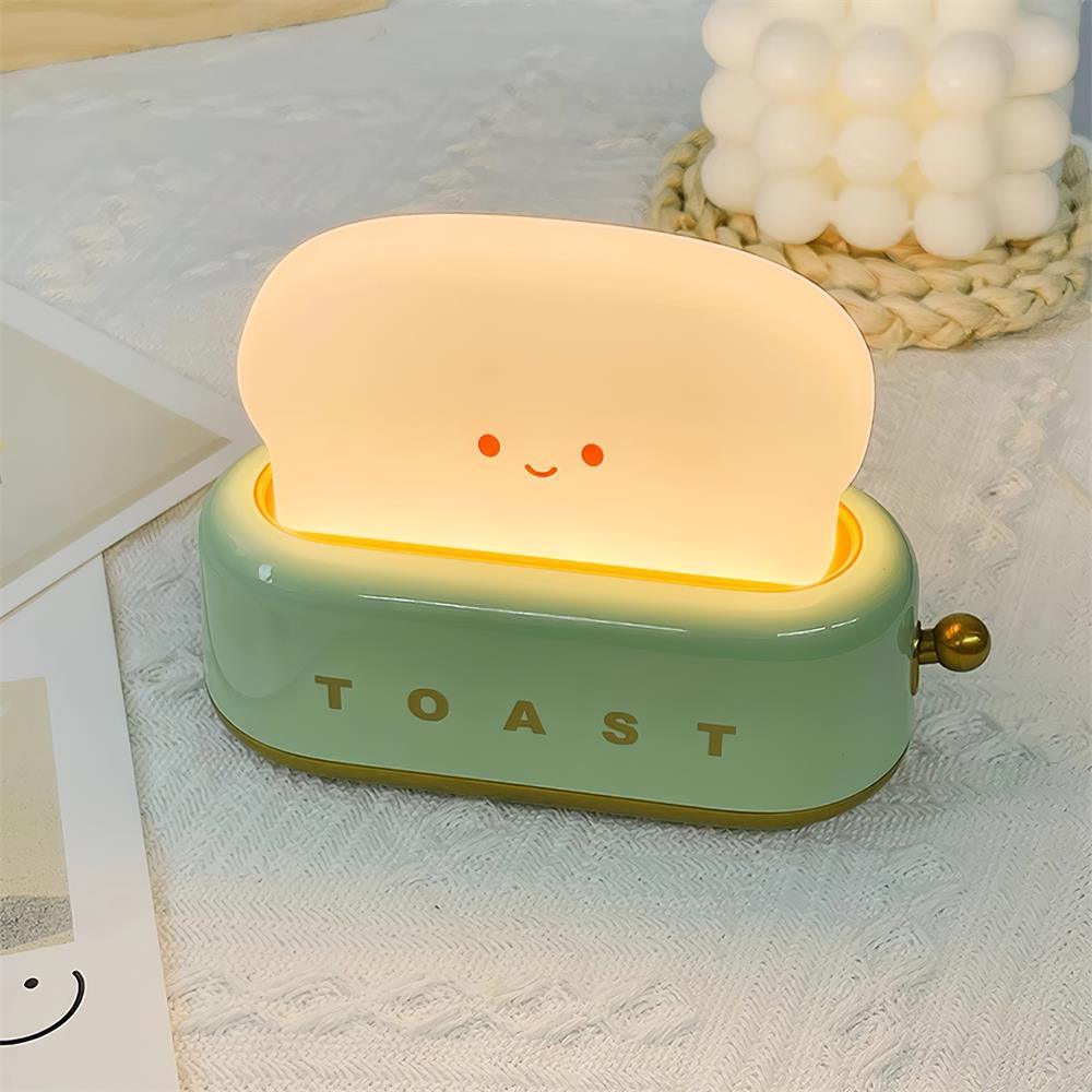 Toast Table Lamp | LED Rechargeable Dimmable Night Light For Bedroom Desk