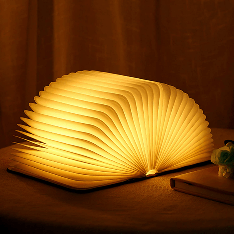 Rechargeable Book Shaped Table Lamp | USB Portable Night Light