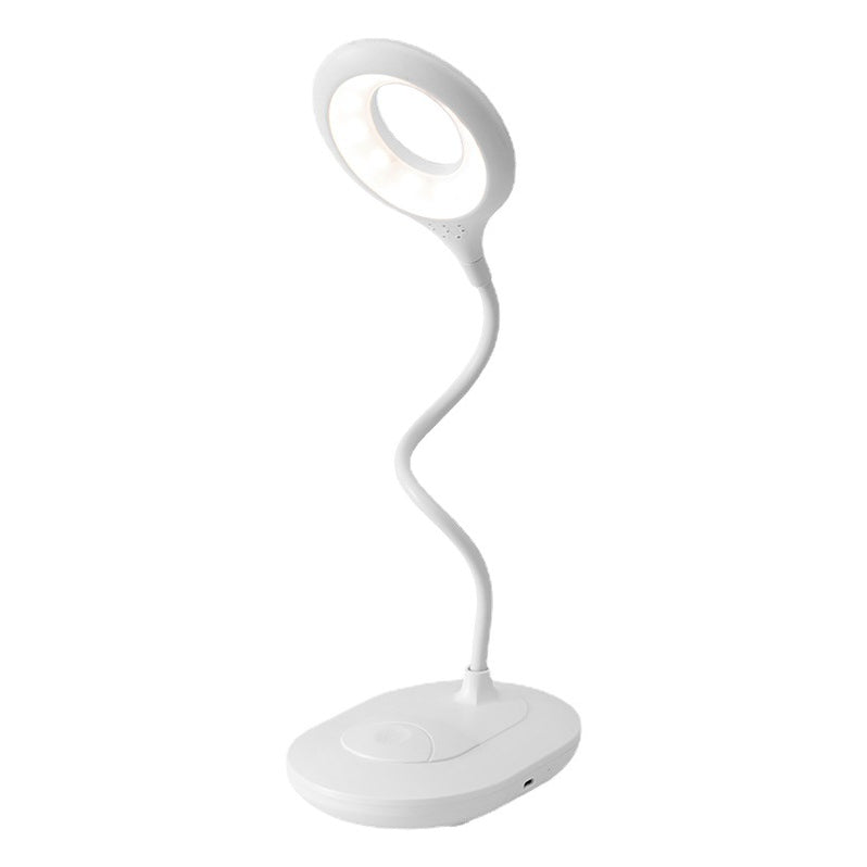 Rechargeable Clip On Desk Lamp With Phone Holder | Dimmable Task Lighting