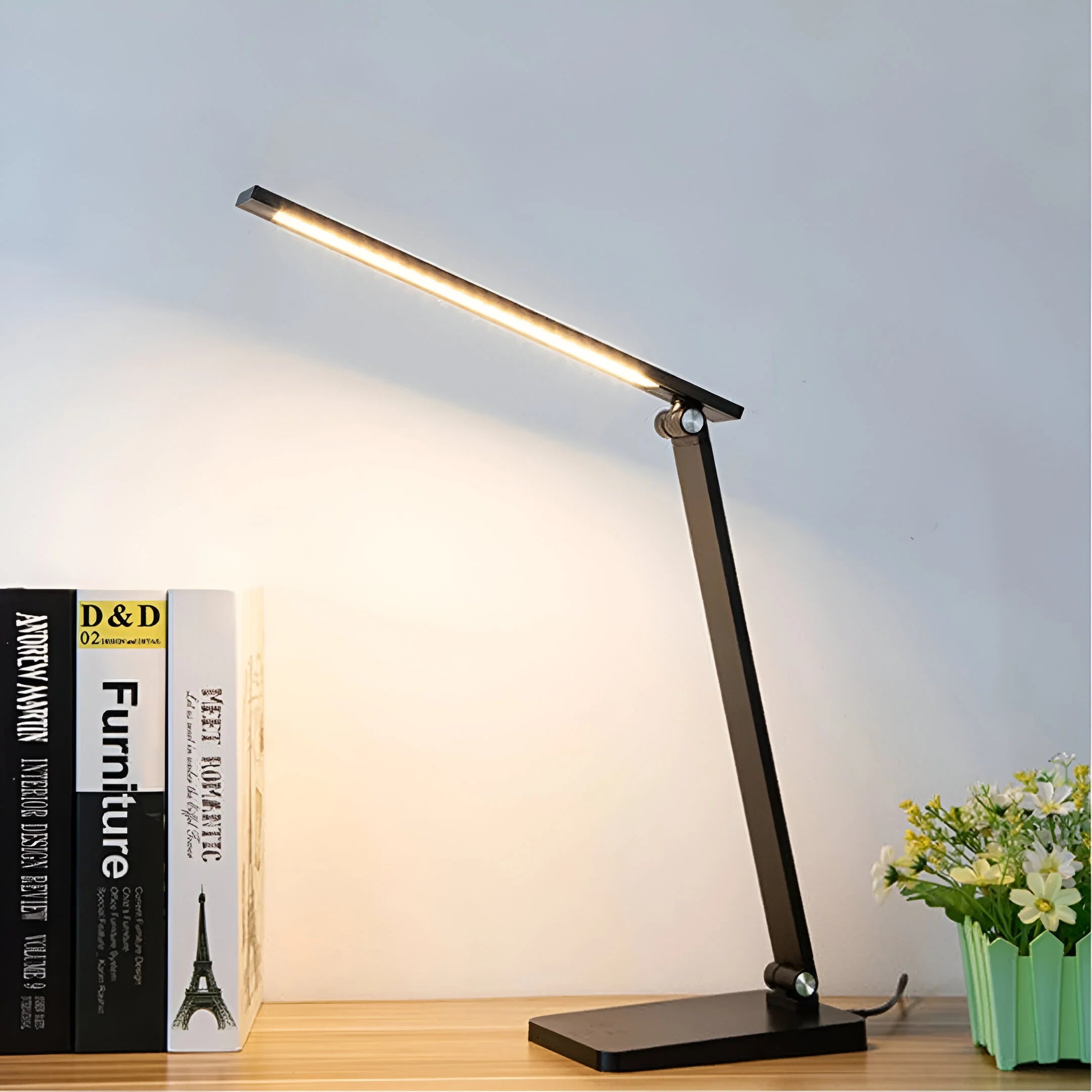 Adjustable Desk Lamp | Touch Dimmer USB Powered