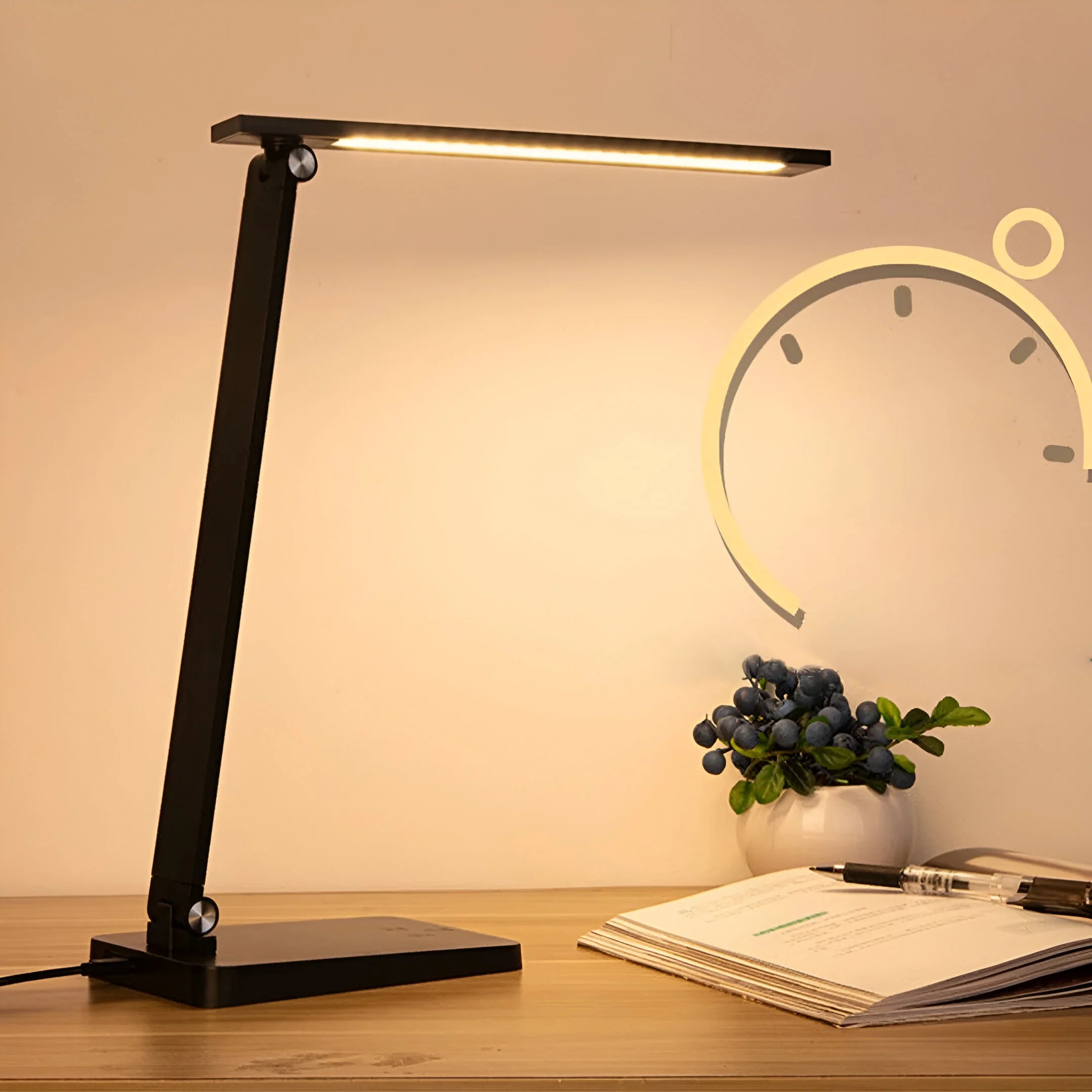 Adjustable Desk Lamp | Touch Dimmer USB Powered