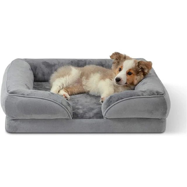 Support Dog Bed | Bolster With Removable Washable Cover