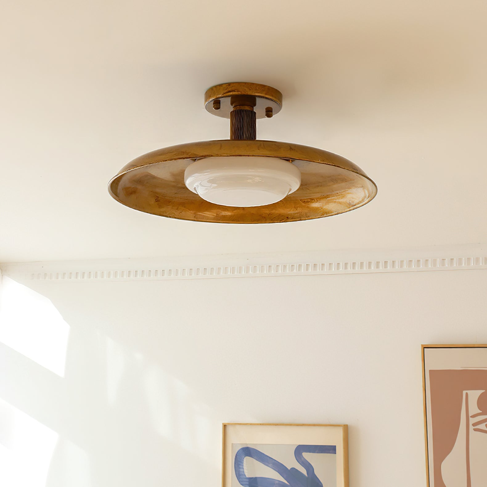 Vintage Ceiling Light | Semi Flush Mount