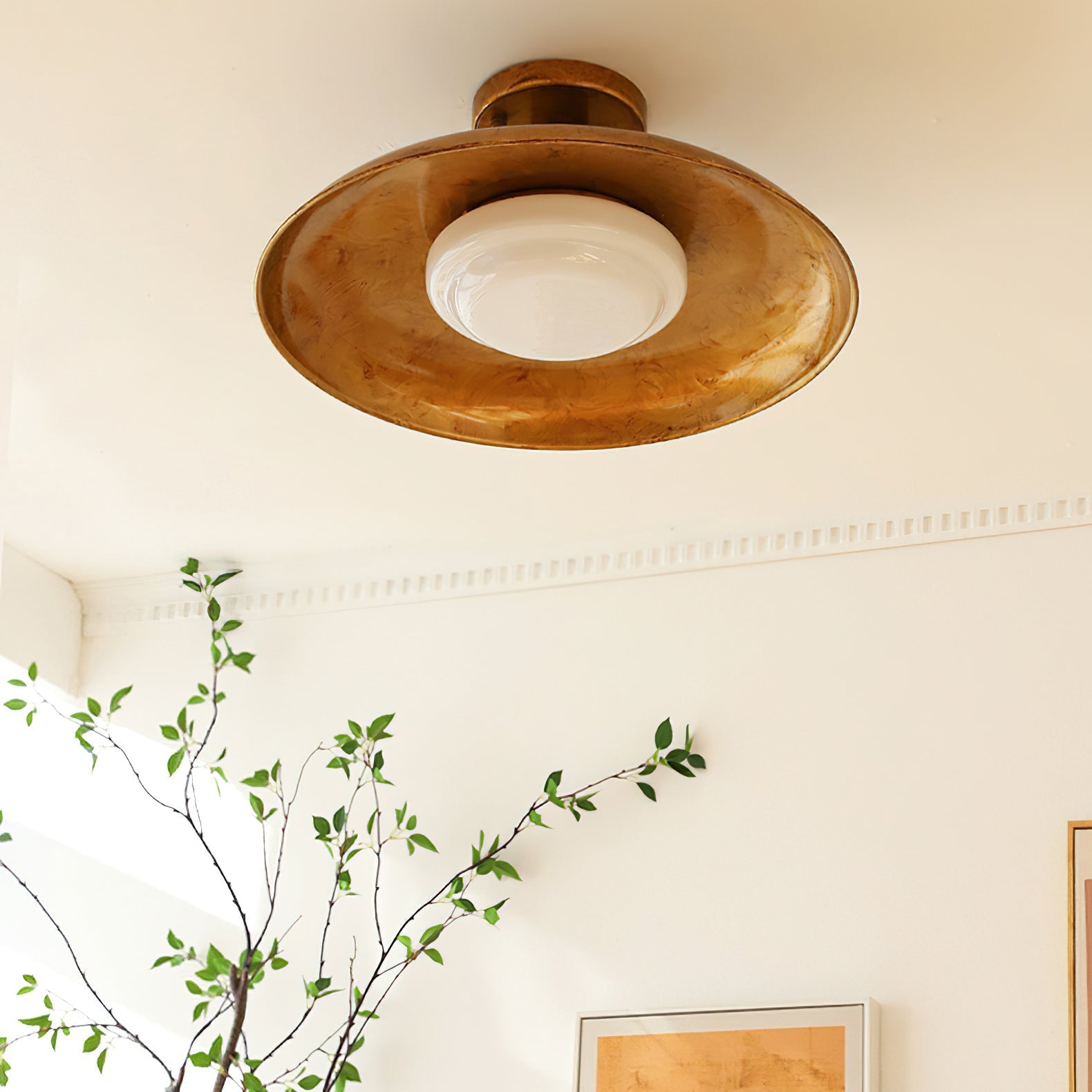Vintage Ceiling Light | Semi Flush Mount