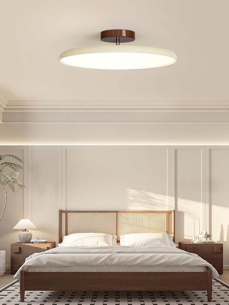 Modern Round Ceiling Light | Integrated LED Semi Flush For Living Room Bedroom Kitchen