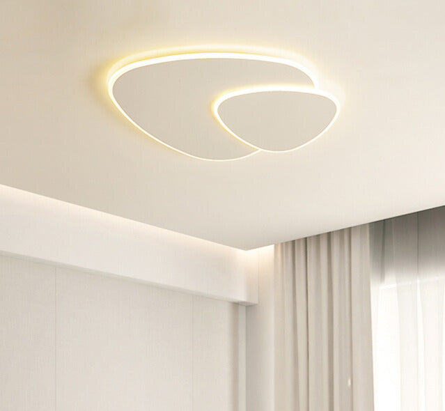 Elliptical LED Ceiling Light | Modern Flush Mount For Bedroom And Living Room