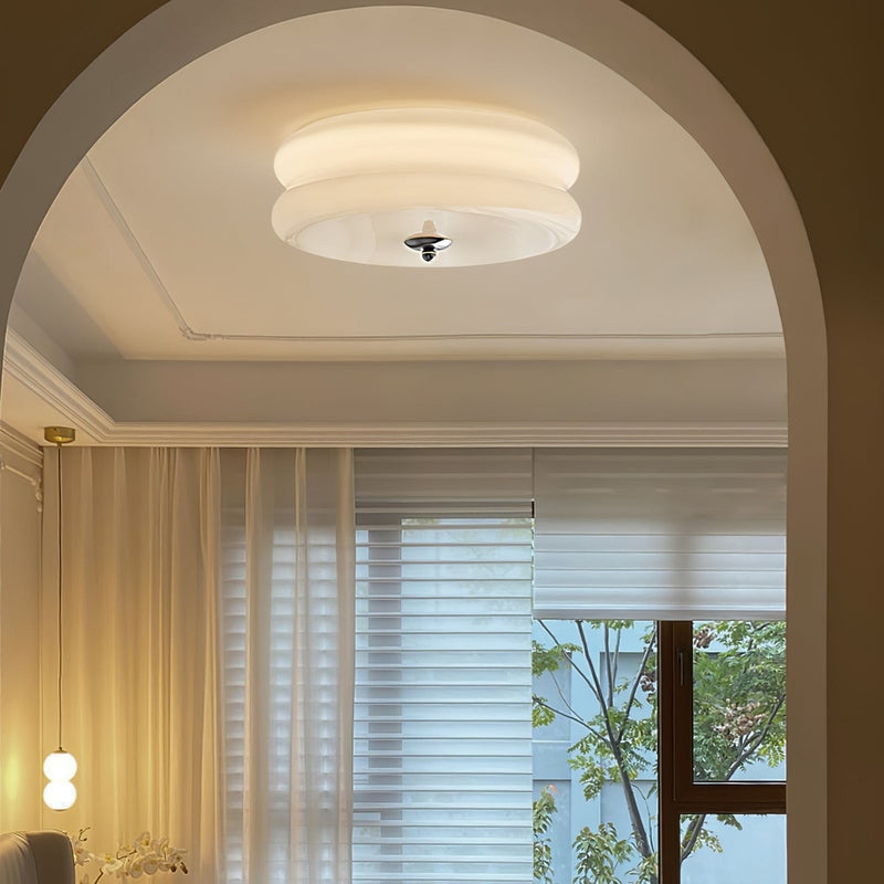 Art Deco Ceiling Light | Retro Flush Mount For Bedroom & Living Room