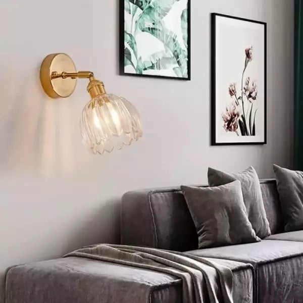 Tulip Wall Light | Vintage Style E27 For Living Room Bedroom Hallway