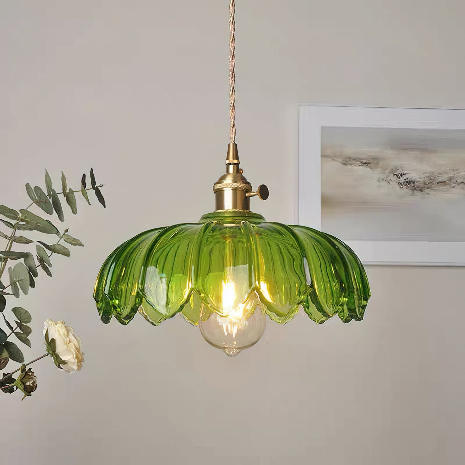Pendant Light | Scalloped Shade