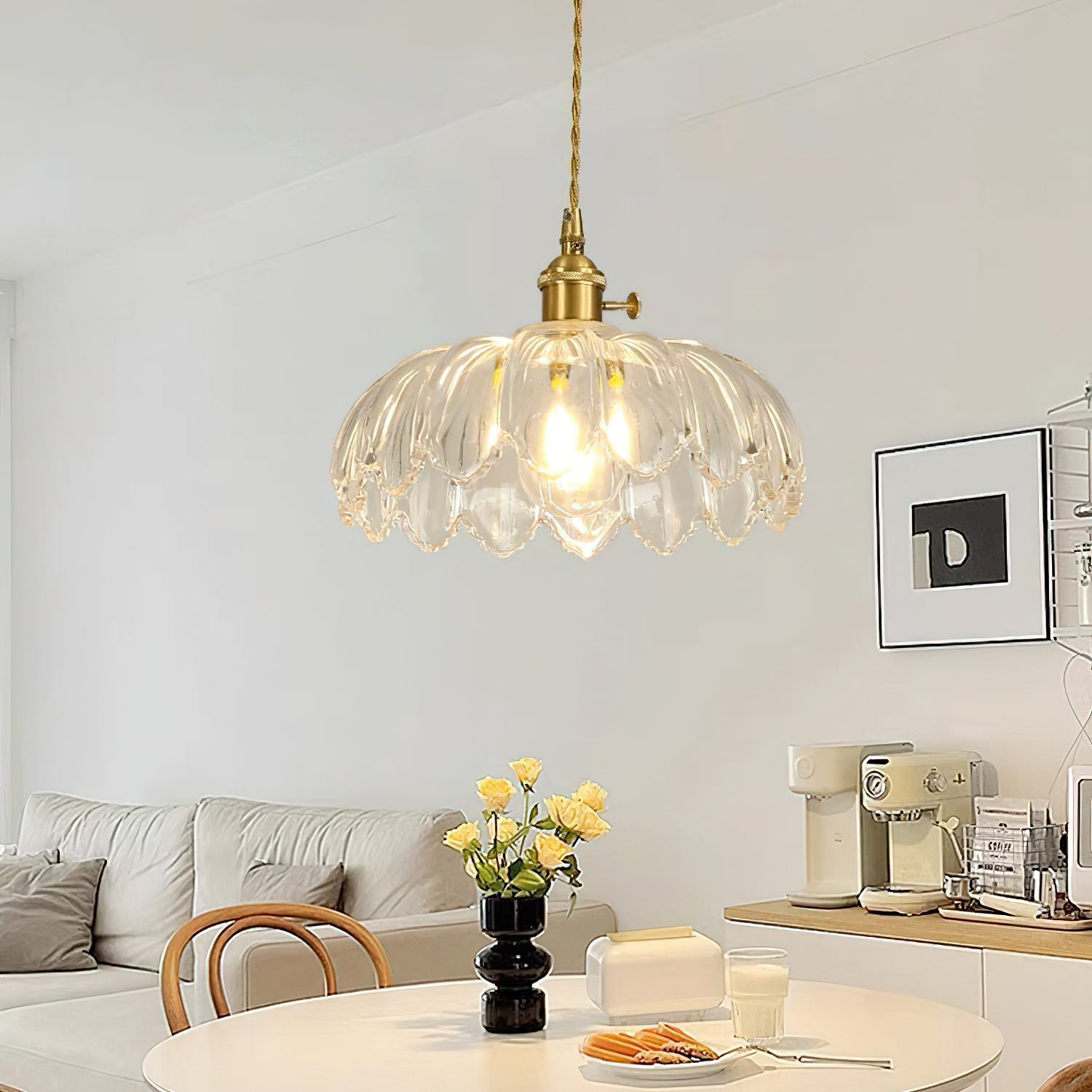 Pendant Light | Scalloped Shade