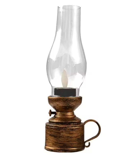 Retro Oil Lamp Table Lantern | Warm Ambient Lighting