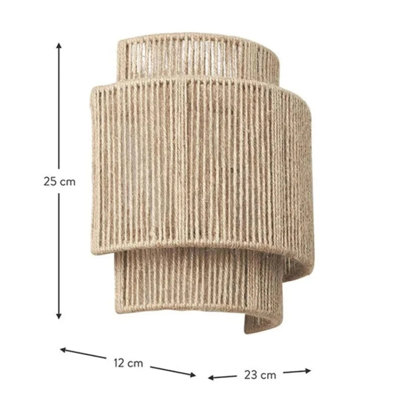 Woven Wall Lamp Sconce | Indoor Ambient Light